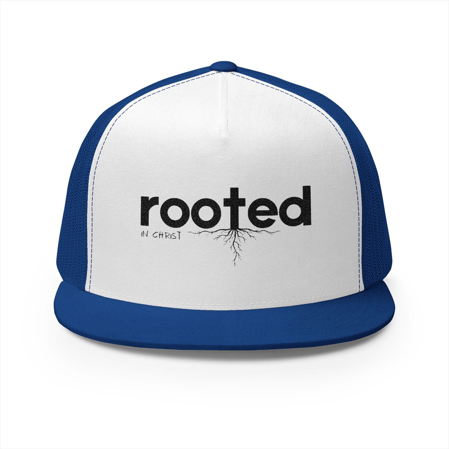 Rooted In Christ | 5 Panel Trucker Cap