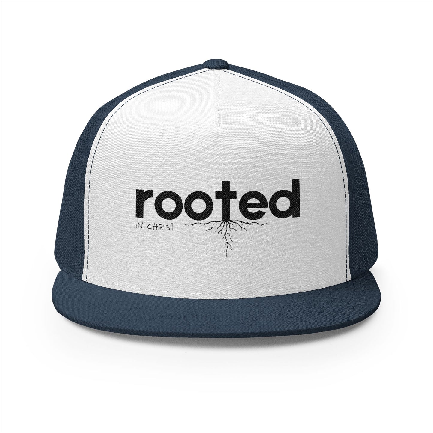 Rooted In Christ | 5 Panel Trucker Cap