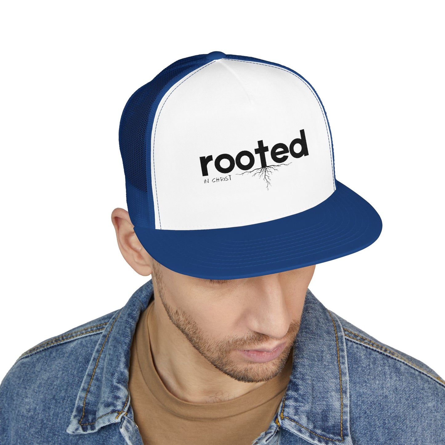 Rooted In Christ | 5 Panel Trucker Cap