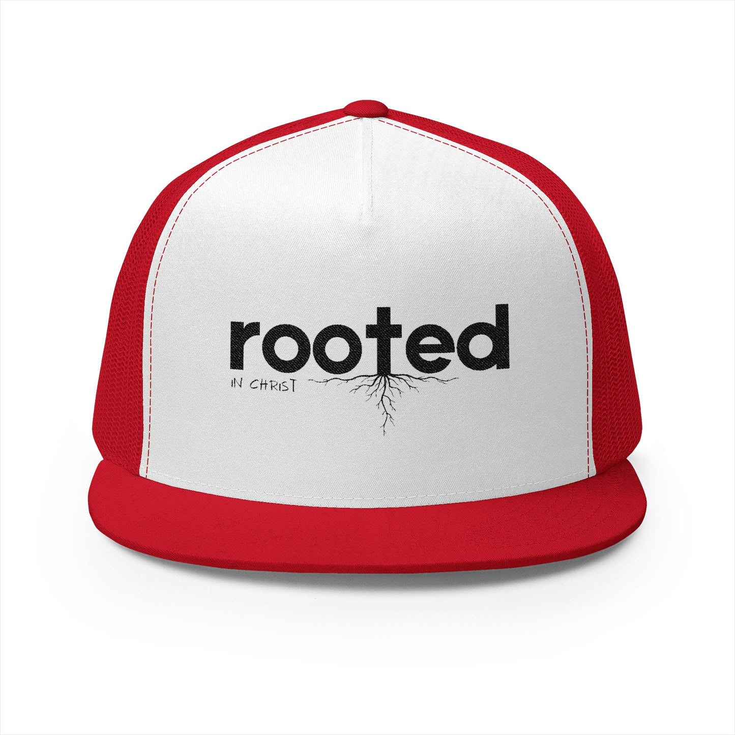 Rooted In Christ | 5 Panel Trucker Cap