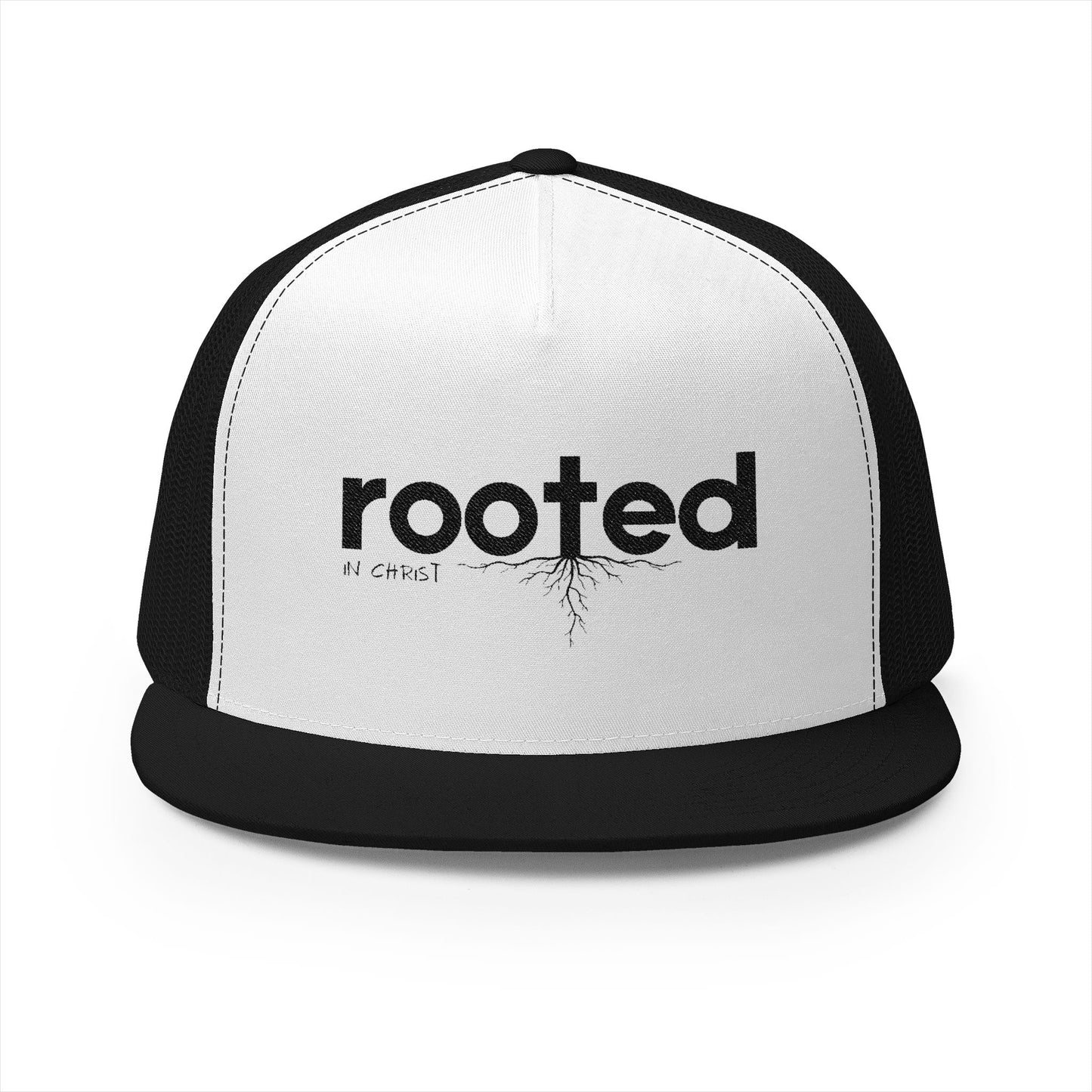 Rooted In Christ | 5 Panel Trucker Cap