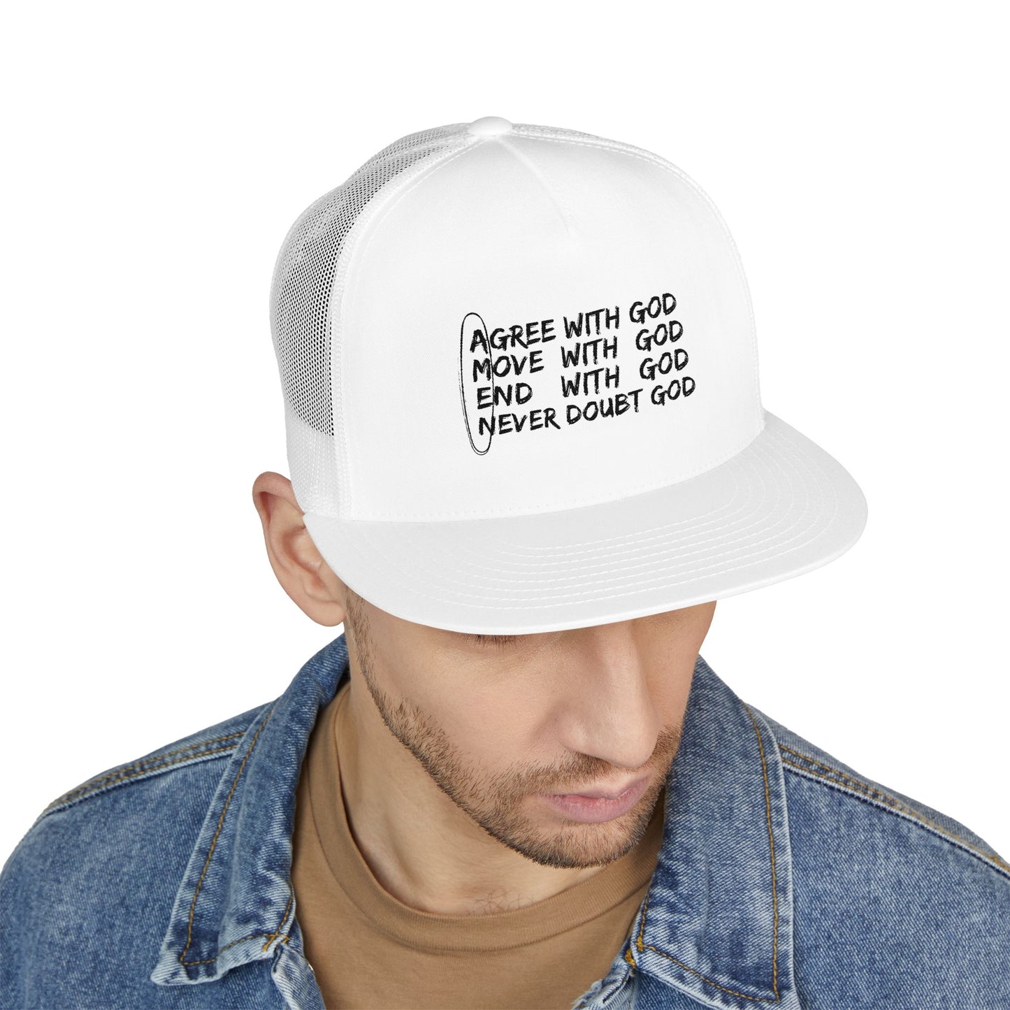 Agree With God | 5 Panel Trucker Cap