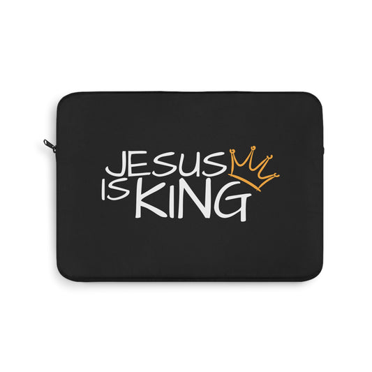 Jesus is King (Black) | Laptop Sleeve