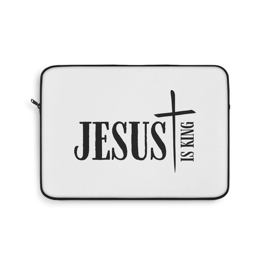 Jesus is King (White) | Laptop Sleeve