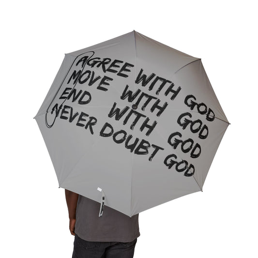 Agree With God (Grey) | Foldable Umbrella
